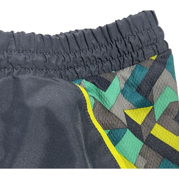 Adidas Women’s Gray Green Abstract Print Climalite Shorts Size XL Activewear - Picture 5 of 7